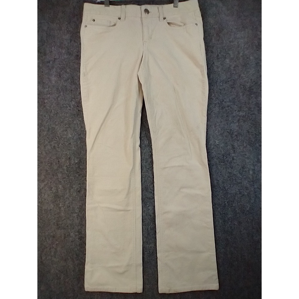 J.Crew Favorite Fit Corduroy Pants Womens 29R Cream Off White Straight‎ Leg